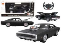 Dodge Charger R/T RC 1:16 juodas sportinis automobilis