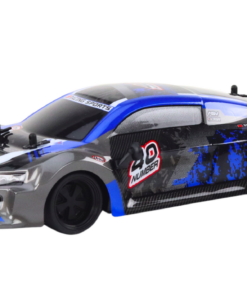 Drift automobilis guminiais ratais mėlynas