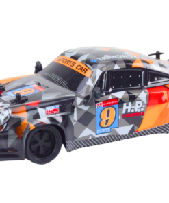 Drift automobilis guminiais ratais oranžinis