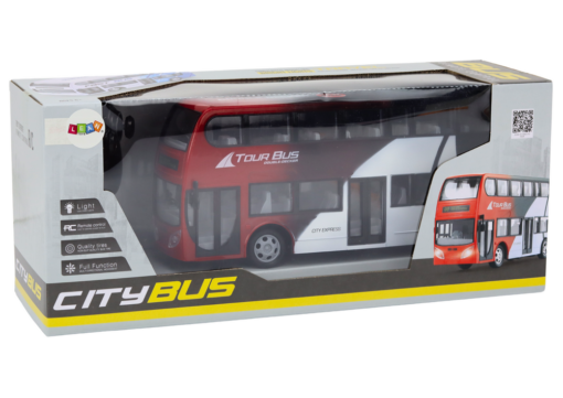 Dviaukštis autobusas RC su šviesomis
