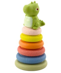 ECO sensorinė piramidė iš minkštos gumos – dinozauro tema