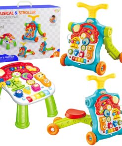 Edukacinis 5in1 stumdukas paspirtukas stalas