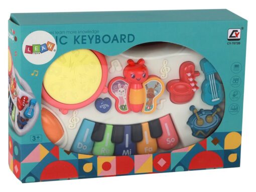 Edukacinis pianinas drugeliai instrumentai