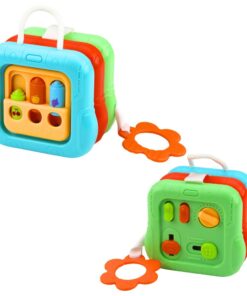 Edukacinis sensorinis kubas – 6 veiklos ir manipuliaciniai skydeliai