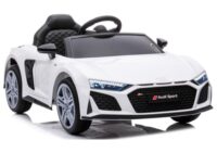Elektrinis Vaikiškas Automobilis Audi R8 – Baltas