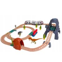 Elektrinis traukinys su dinozaurais