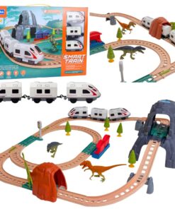 Elektrinis traukinys su dinozaurais