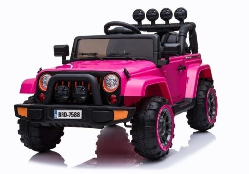 Elektrinis vaikiškas automobilis BRD‑7588 – rožinis
