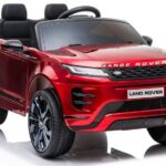 Elektrinis vaikiškas automobilis Range Rover Evoque – raudonas