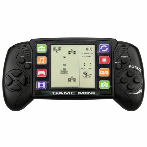 Elektroninis Tetris žaidimas – nešiojama LCD konsolė juoda