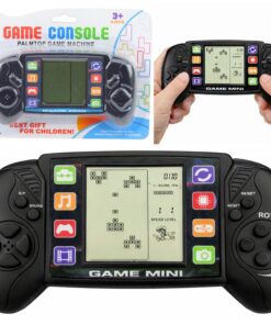 Elektroninis Tetris žaidimas – nešiojama LCD konsolė juoda