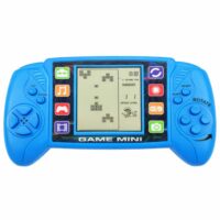 Elektroninis Tetris žaidimas – nešiojama LCD konsolė mėlyna