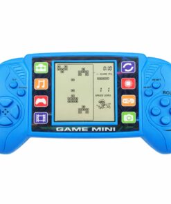 Elektroninis Tetris žaidimas – nešiojama LCD konsolė mėlyna