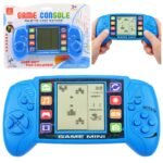 Elektroninis Tetris žaidimas – nešiojama LCD konsolė mėlyna