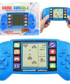 Elektroninis Tetris žaidimas – nešiojama LCD konsolė mėlyna