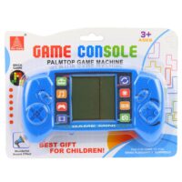 Elektroninis Tetris žaidimas – nešiojama LCD konsolė mėlyna