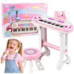 Elektroninis vaikų pianinas su mikrofonu ir MP3 funkcija