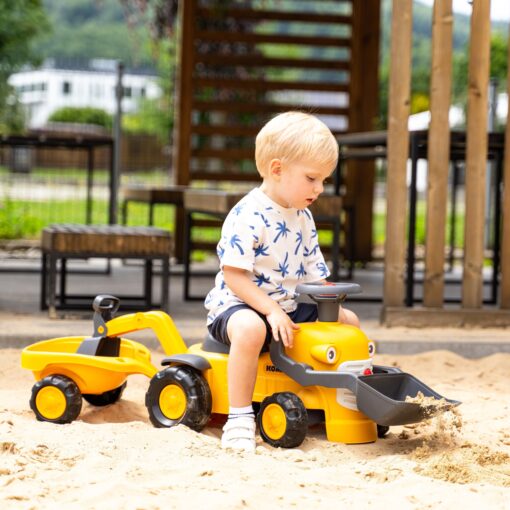 FALK važiuojamas „Komatsu“ traktorius su ekskavatoriumi