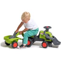 FALK „Baby Claas“ važiuojamas traktorius su ekskavatoriumi