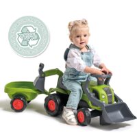 FALK „Baby Claas“ važiuojamas traktorius su ekskavatoriumi