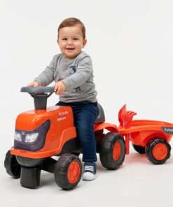 FALK „Kubota“ važiuojamas traktorius su priekaba
