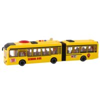 Geltonas šarnyrinis mokyklinis autobusas 1:16