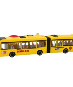 Geltonas šarnyrinis mokyklinis autobusas 1:16