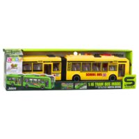 Geltonas šarnyrinis mokyklinis autobusas 1:16