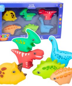 Guminiai vonios dinozaurai vaikams 6 vnt