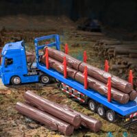 HUINA 1:50 medienos transporto sunkvežimis