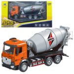 HUINA 1:50 metalinis oranžinis betono maišytuvas