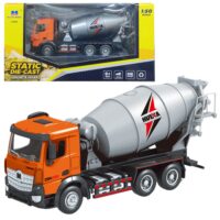 HUINA 1:50 metalinis oranžinis betono maišytuvas