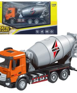 HUINA 1:50 metalinis oranžinis betono maišytuvas