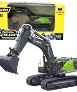 HUINA 1:50 metalinis žalias ekskavatorius