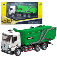 HUINA 1:50 metalinis žalias šiukšliavežis