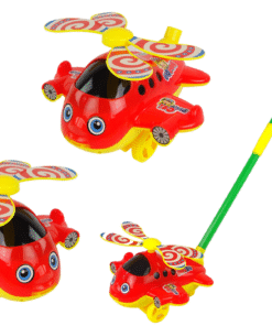 Happy Plane – stumdomas lėktuvas su varpeliu raudonas