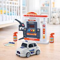 Interaktyvi degalinė su automobiliu