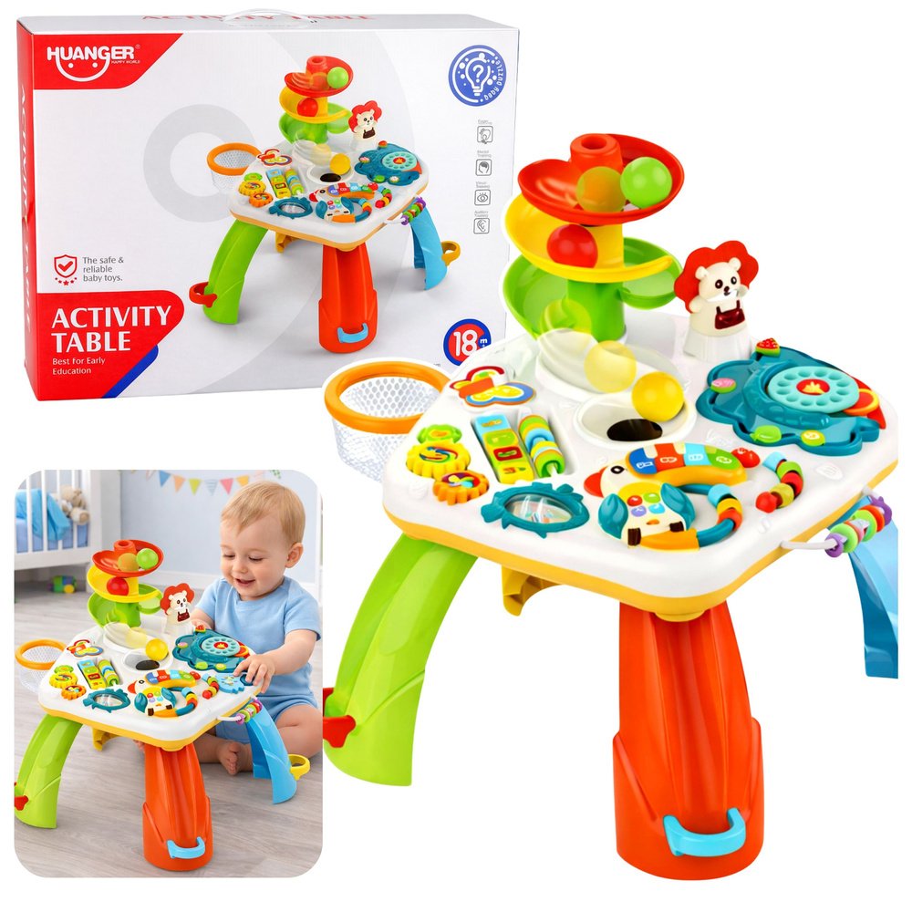 Interaktyvus lavinamasis stalas su čiuožykla Interaktyvus lavinamasis stalas su čiuožykla