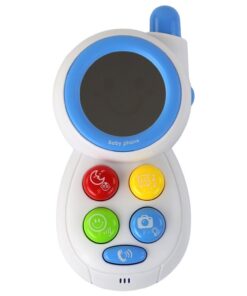 Interaktyvus mėlynas vaikiškas telefonas