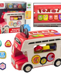 Interaktyvus raudonas edukacinis autobusas