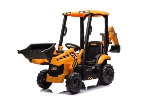 JCB vaikiškas elektrinis ekskavatorius su geltonu kaušu – BDM-0960A