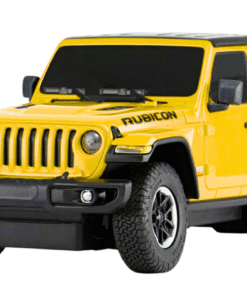 JEEP Wrangler JL Rubicon RC 1:24 – geltonas bekelės automobilis