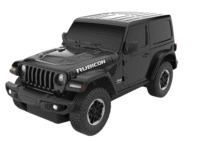 JEEP Wrangler JL Rubicon RC 1:24 juodas bekelės automobilis