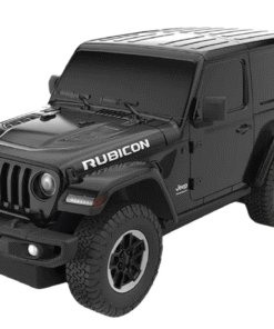 JEEP Wrangler JL Rubicon RC 1:24 juodas bekelės automobilis
