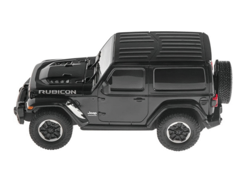 JEEP Wrangler JL Rubicon RC 1:24 juodas bekelės automobilis