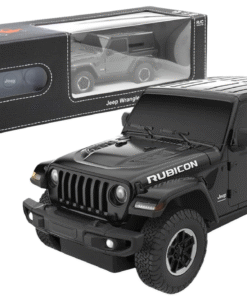 JEEP Wrangler JL Rubicon RC 1:24 juodas bekelės automobilis