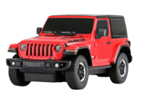 JEEP Wrangler JL Rubicon RC 1:24 – Raudonas bekelės automobilis