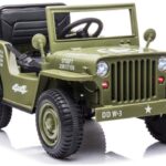 JH‑103 Olive Green elektrinis visureigis vaikams – 4×4