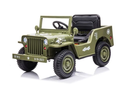 JH‑103 Olive Green elektrinis visureigis vaikams – 4×4