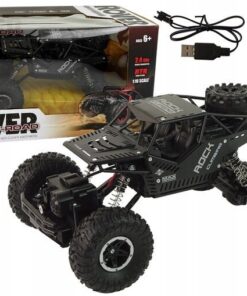 Juodas R/C automobilis 1:16